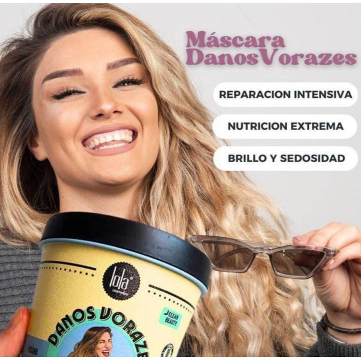 Mascarilla para el cabello Lola Cosmetics Danos Vorazes de uso diario en Santa Rosa de Cabal Risaralda Colombia. Compra en onlineshoppingcenterg.